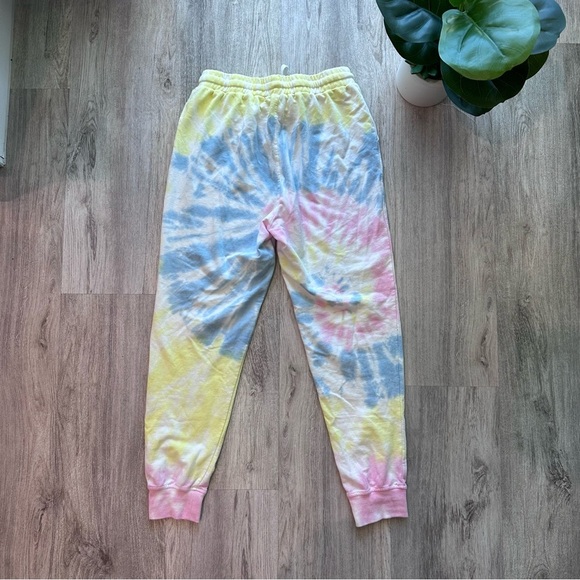 Tie-Dye Jogger yellow pink blue Pants Size Small - Picture 6 of 6